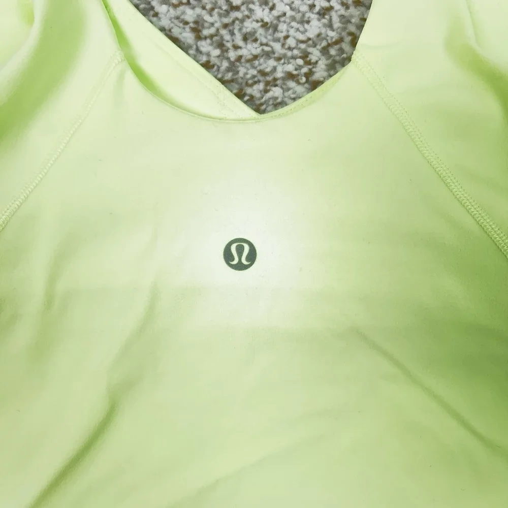 Lululemon Tank Top Womens 4 Green Align‎ Tank V Neck Yoga Gym Workout Sports